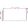 vidaXL Rideau en Dentelle Floral Blanc 300 x 600 cm Polyester