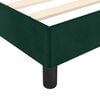 vidaXL Cadre de lit sans matelas vert fonc&eacute; 140x190 cm velours