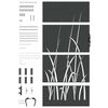 vidaXL Porte de Jardin Noir 85 x 200 cm Acier peint par poudre