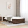 vidaXL Cadre de lit sans matelas ch&ecirc;ne marron 90x190cm bois ing&eacute;nierie
