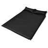 Matelas autogonflant noir 190 x 130 x 5 cm (2 personnes)