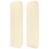 vidaXL T&ecirc;te de lit avec oreilles Cr&egrave;me 147x16x78/88 cm Similicuir