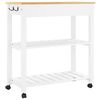 vidaXL Chariot de cuisine MONZA 84x40x88,5 cm bois massif de pin