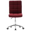 vidaXL Chaises &agrave; manger lot de 2 bordeaux tissu