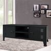 vidaXL Meuble TV M&eacute;tal Style industriel 120 x 35 x 48 cm Noir