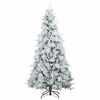vidaXL Sapin de Noël artificiel à branches pliantes, duveteux de neige