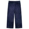 Pantalons pour enfants velours bleu fonc&eacute; 104