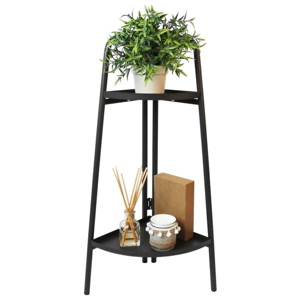 ProGarden Support pour plantes Gris foncé mat 26x26x70 cm