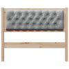 vidaXL T&ecirc;te de lit Marron et gris clair 100 cm Bois massif en pin