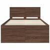 vidaXL Cadre de lit Ch&ecirc;ne brun 120 x 190 cm Bois d'ing&eacute;nierie