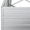 vidaXL Lit sur&eacute;lev&eacute; de jardin 240x40x77 cm Acier galvanis&eacute; Argent&eacute;