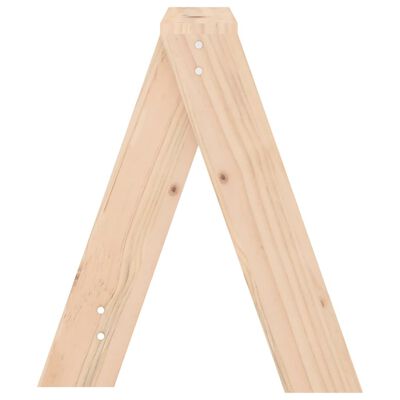 vidaXL Tabourets lot de 2 40x40x45 cm bois massif de pin