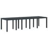 vidaXL Table de jardin pour repas Anthracite 300 x 100 x 73 cm