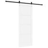 vidaXL Porte coulissante ORKDAL Blanc 78 x 211 cm Bois de pin massif