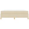 vidaXL Cadre de lit avec matelas Cr&egrave;me 180 x 200 cm tissu