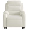vidaXL Fauteuil de massage inclinable Cr&egrave;me Velours