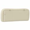 vidaXL Coussin de t&ecirc;te de lit Hvar cr&egrave;me 100 cm tissu