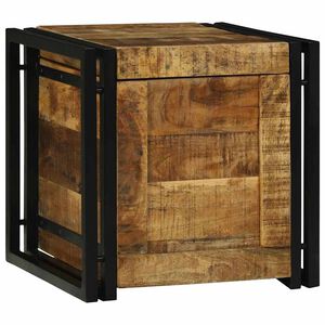 vidaXL Bo&icirc;te de rangement 40 x 40 x 40 cm Bois de mangue massif