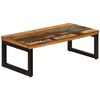 vidaXL Table basse 100x50x35 cm Bois de récupération solide et acier