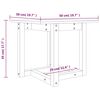 vidaXL Table basse 50x50x45 cm Bois massif de pin