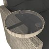 vidaXL Salon de jardin avec coussins 3 pcs gris clair r&eacute;sine tress&eacute;e
