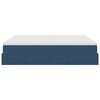 VidaXL Cadre de lit ottoman avec matelas bleu 160x200 cm tissu