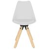 vidaXL Chaises pivotantes &agrave; manger lot de 2 blanc PP