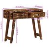 vidaXL Table console 90x32x75 cm bois massif de r&eacute;cup&eacute;ration