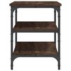 vidaXL Banc &agrave; chaussures ch&ecirc;ne marron 70x38,5x49 cm bois d'ing&eacute;nierie