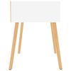 vidaXL Table de chevet Blanc 40x40x56 cm Bois d'ing&eacute;nierie