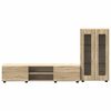 vidaXL Ensemble meuble TV FLORIN Ch&ecirc;ne Sonoma Bois d'ing&eacute;nierie