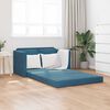 vidaXL Canap&eacute;-lit 2 en 1 bleu 122x204x55 cm velours