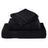 vidaXL Serviettes de sauna de qualit&eacute; sup&eacute;rieure SOLUND 2 pcs noir