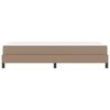 vidaXL Cadre de lit avec matelas Cappuccino 100 x 200 cm tissu