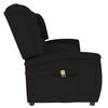 vidaXL Fauteuil de massage inclinable &agrave; 3 places noir tissu