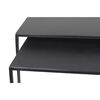 HSM Collection Ensemble de tables basses 2 pcs Carr&eacute; Noir