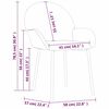 vidaXL Chaises &agrave; manger lot de 2 Vert fonc&eacute; Velours