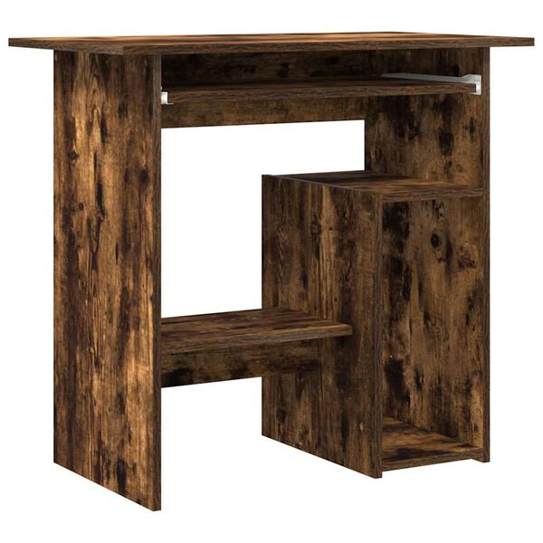 vidaXL Bureau Chêne fumé 80x45x74 cm Bois d'ingénierie