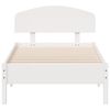 vidaXL Cadre de lit sans matelas blanc 90x200 cm bois de pin massif