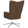 vidaXL Chaise de relaxation Marron Tissu