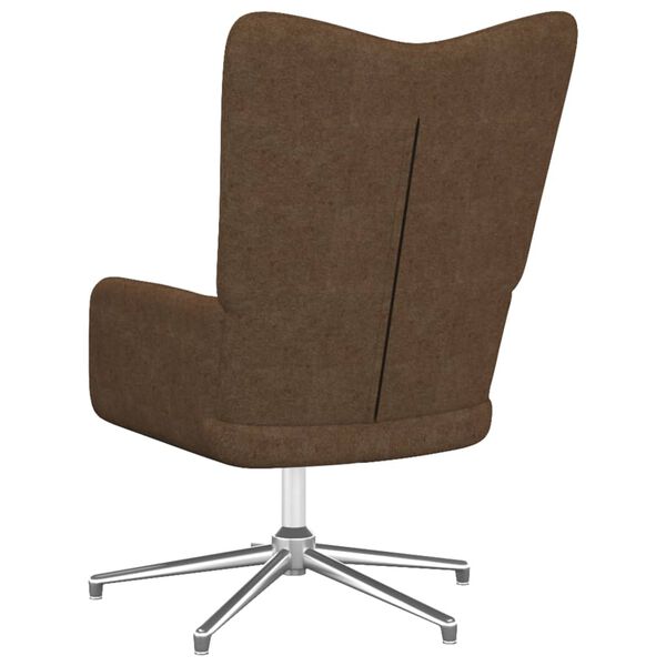 vidaXL Chaise de relaxation Marron Tissu