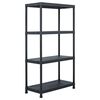 vidaXL &Eacute;tag&egrave;re de rangement Noir 100 kg 60x30x138 cm Plastique