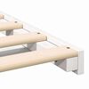 vidaXL Cadre de lit sur&eacute;lev&eacute; Blanc 100 x 220 cm Bois massif en pin