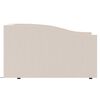 vidaXL Lit avec matelas et USB Cr&egrave;me Tissu 90x200 cm