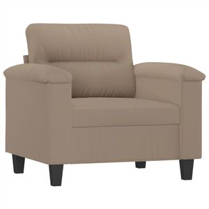 vidaXL Chaise de canap&eacute; Taupe 60 cm Tissu microfibre