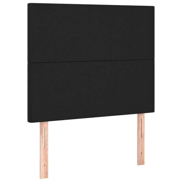 vidaXL T&ecirc;te de lit Noir 100x5x118/128 cm Similicuir