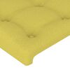 vidaXL T&ecirc;te de lit &agrave; LED Vert 90x5x78/88 cm Tissu