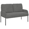 vidaXL Canap&eacute;s avec coussin 110cm Gris fonc&eacute; Contreplaqu&eacute;
