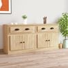 vidaXL Buffets 2 pcs ch&ecirc;ne sonoma bois d'ing&eacute;nierie