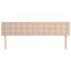 vidaXL T&ecirc;tes de lit Cappuccino 160x5x78/88 cm Similicuir